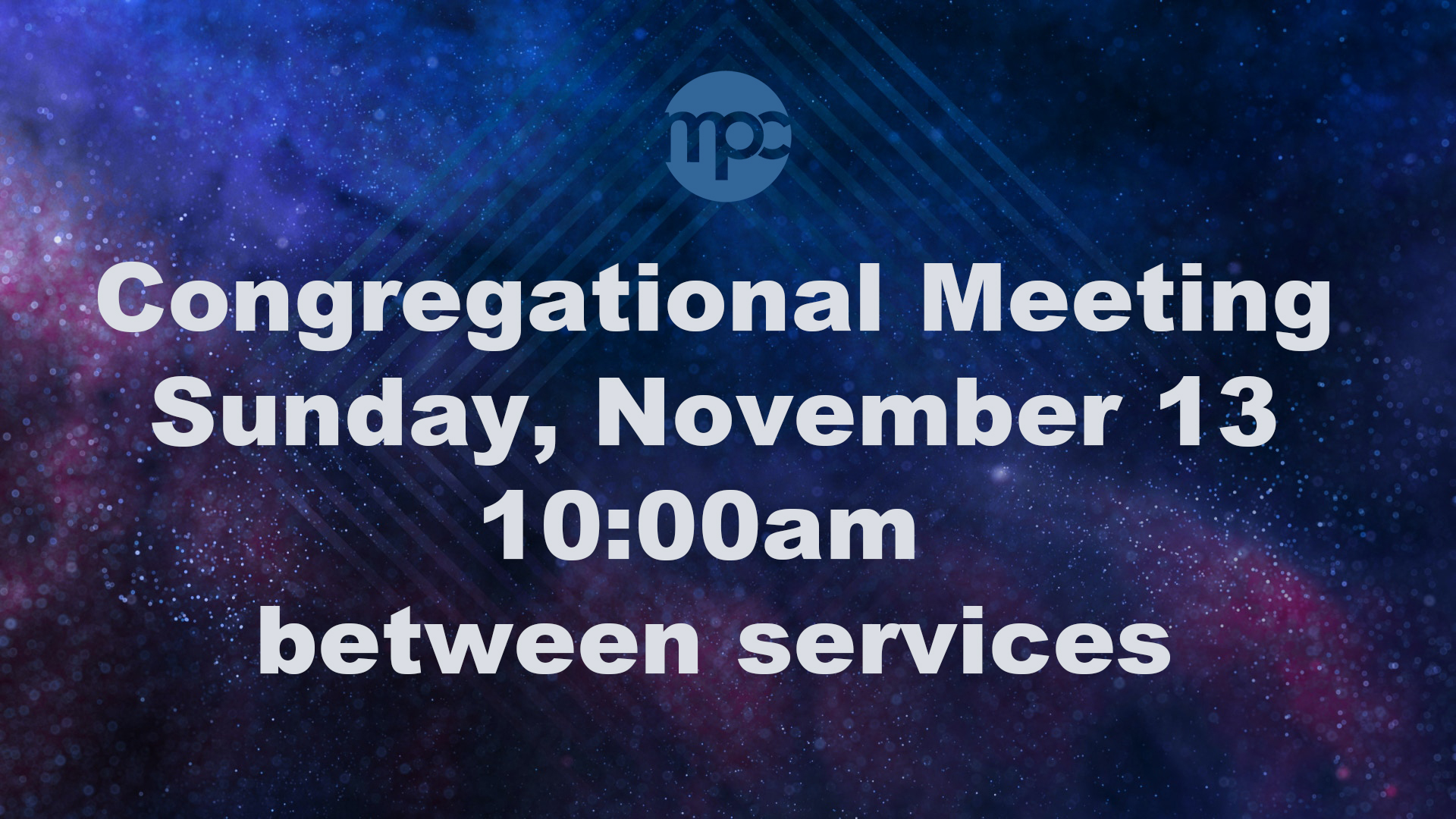 Congregational Meeting
